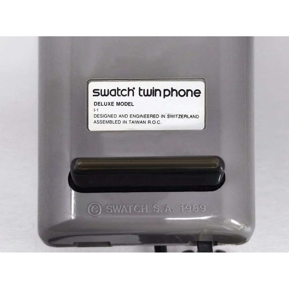Vintage Swatch Twin Phone Grey Pick Me Up 1980s 1989